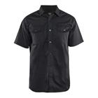 Overhemd Twill korte mouw 3296 - zwart