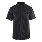 Overhemd Twill korte mouw 3296 - zwart
