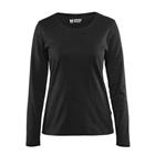 T-shirt Dames met lange mouw 3301 - zwart