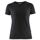 T-Shirt Dames 3304 - ronde hals - zwart
