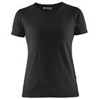 T-Shirt Dames 3304 - ronde hals - zwart