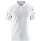 Poloshirt Piqué 3324 - kraag met knoopsluiting - wit