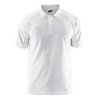 Poloshirt Piqué 3324 - kraag met knoopsluiting - wit