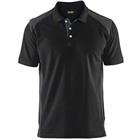 Poloshirt Piqué 3324 - kraag met knoopsluiting - zwart/donkergrijs