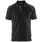 Poloshirt Piqué 3324 - kraag met knoopsluiting - zwart/donkergrijs