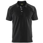 Poloshirt Piqué 3324 - kraag met knoopsluiting - zwart/donkergrijs