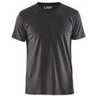 T-Shirt V-hals 3360 - donkergrijs