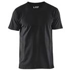 T-Shirt V-hals 3360 - zwart