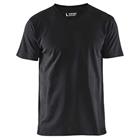 T-Shirt V-hals 3360 - zwart