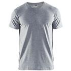 T-Shirt V-hals 3360 - grijs mêlee