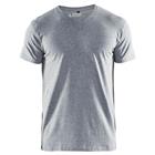 T-Shirt V-hals 3360 - grijs mêlee