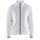 Service Sweatshirt met rits en zakken 3362 - wit/donkergrijs