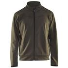 Service Sweatshirt met rits en zakken 3362 - groen/zwart