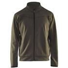 Service Sweatshirt met rits en zakken 3362 - groen/zwart
