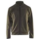 Service Sweatshirt met rits en zakken 3362 - groen/zwart