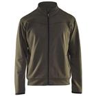 Service Sweatshirt met rits en zakken 3362 - groen/zwart