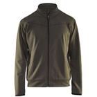 Service Sweatshirt met rits en zakken 3362 - groen/zwart