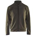 Service Sweatshirt met rits en zakken 3362 - groen/zwart