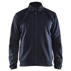 Service Sweatshirt met rits en zakken 3362 - marineblauw/zwart