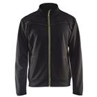 Service Sweatshirt met rits en zakken High Vis 3362 - zwart/fluo geel