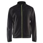 Service Sweatshirt met rits en zakken High Vis 3362 - zwart/fluo geel