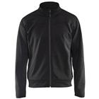 Service Sweatshirt met rits en zakken 3362 - zwart/donkergrijs