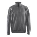 Sweatshirt met halve rits zonder zak 3369 - grijs