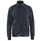 Sweatshirt one-way rits zonder zak 3371 - donker marineblauw