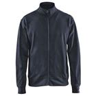Sweatshirt one-way rits zonder zak 3371 - donker marineblauw