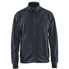 Sweatshirt one-way rits zonder zak 3371 - donker marineblauw