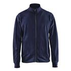 Sweatshirt one-way rits zonder zak 3371 - marineblauw