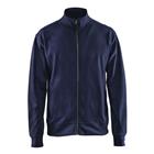 Sweatshirt one-way rits zonder zak 3371 - marineblauw