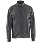 Sweatshirt one-way rits zonder zak 3371 - donker grijs