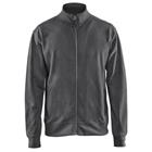 Sweatshirt one-way rits zonder zak 3371 - donker grijs