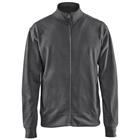 Sweatshirt one-way rits zonder zak 3371 - donker grijs