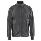 Sweatshirt one-way rits zonder zak 3371 - donker grijs