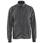 Sweatshirt one-way rits zonder zak 3371 - donker grijs