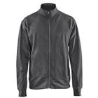 Sweatshirt one-way rits zonder zak 3371 - donker grijs