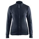 Sweatshirt Dames  one way rits zonder zak 3372 - donker marineblauw