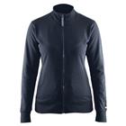 Sweatshirt Dames  one way rits zonder zak 3372 - donker marineblauw