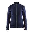 Sweatshirt Dames  one way rits zonder zak 3372 - marineblauw