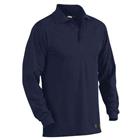 Piqué Polo vlamvertragend lange mouw 3374 - marineblauw