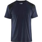 T-shirt Bi-Colour 3379 - marineblauw/zwart