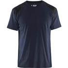 T-shirt Bi-Colour 3379 - marineblauw/zwart