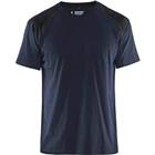 T-shirt Bi-Colour 3379 - marineblauw/zwart