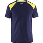 T-shirt Bi-Colour High Vis 3379 - marineblauw/fluo geel