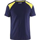 T-shirt Bi-Colour High Vis 3379 - marineblauw/fluo geel