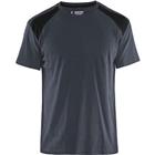 T-shirt Bi-Colour 3379 - donkergrijs/zwart