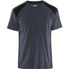 T-shirt Bi-Colour 3379 - donkergrijs/zwart