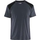 T-shirt Bi-Colour 3379 - donkergrijs/zwart